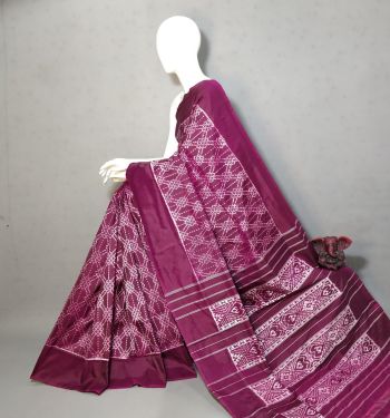 PGMRIDSS5F14NCCD29- Ikat silk saree