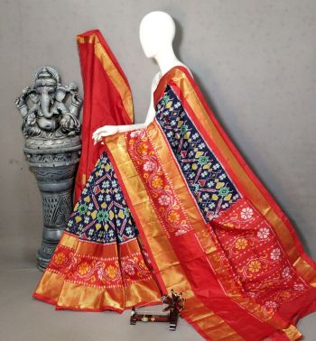 PALUIDSS5F15NDDC20- Ikat silk saree