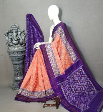 PALUIDSS5F16BSCD12- Ikat silk saree