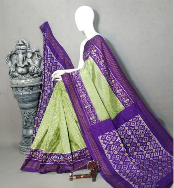 PALUIDSS5F16BSCD13- Ikat silk saree