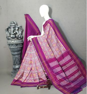 PALUIDSS5F16BSCD25- Ikat silk saree