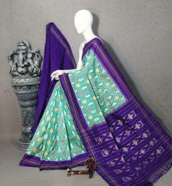 PALUIDSS5F16BSCD27- Ikat silk saree