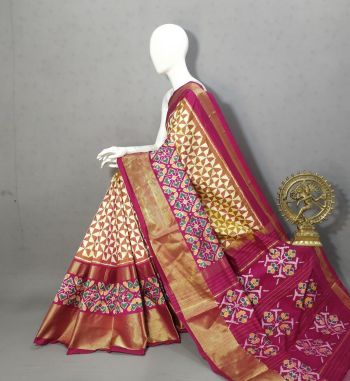 PRKSIDSS5F21NCCD01- Ikat silk saree