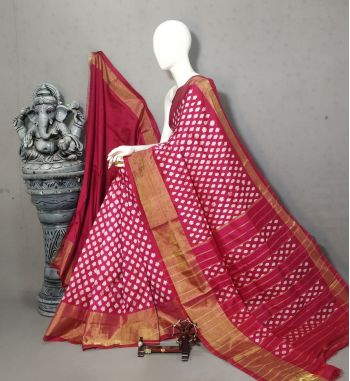 PALUIDSS5F22TDDC11- Ikat silk saree