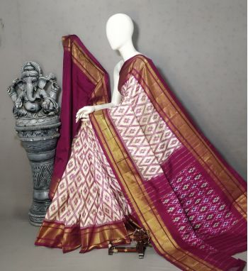 PALUIDSS5F15NDDC14- Ikat silk saree