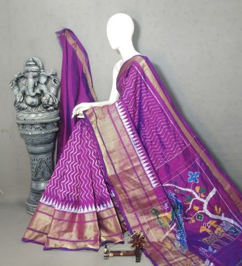 PALUIDSS5F15NDDC19- Ikat silk saree