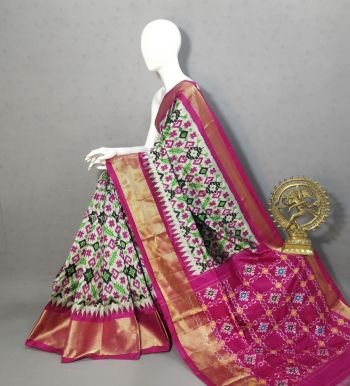 PRKSIDSS5F11NDCC12- Ikat silk saree