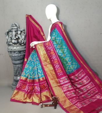 PALUIDSS5F15NDDC17- Ikat silk saree