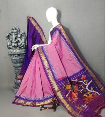 PALUIDSS5F16BSCD01- Ikat silk saree