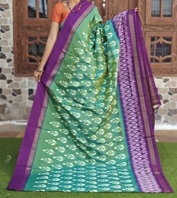 PGMRILWS5F14XEDC04- light weight Ikat silk saree