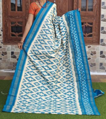 PGMRILWS5F14XEDC02- light weight Ikat silk saree