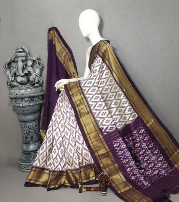 PALUIDSS5F15NDDC13- Ikat silk saree