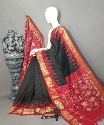 PALUIDSS5F17NSCC08- Ikat silk saree