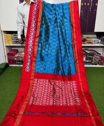 PSRGILWS5F14XZCD23- light weight Ikat silk saree