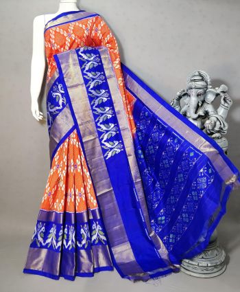 PSTHIDSS5F17NCDC11- Ikat silk saree