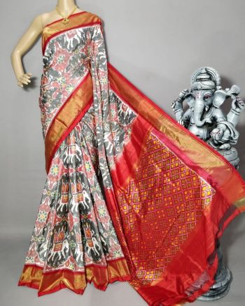 PRIHIDSS5F21BTDC11- Ikat silk saree