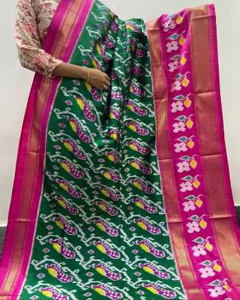 PTISIDSS5F22BBDD08- Ikat silk saree