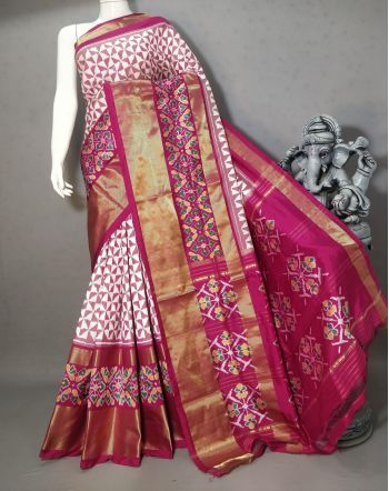 PSTHIDSS5F17NCDC25- Ikat silk saree