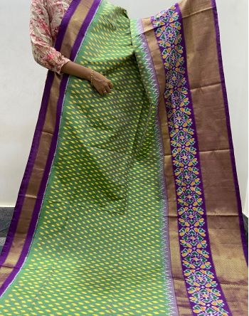 PTISIDSS5F22BBDD10- Ikat silk saree