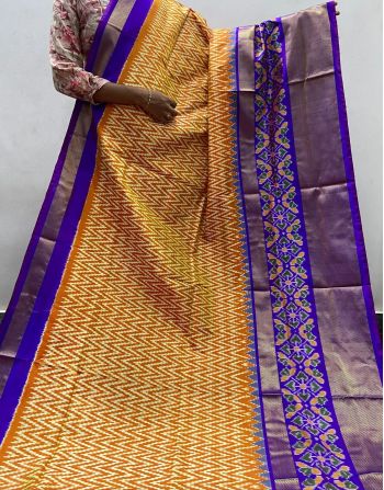 PTISIDSS5F22BBDD11- Ikat silk saree