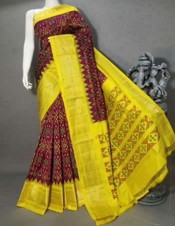 PSTHIDSS5F17NCDC06- Ikat silk saree