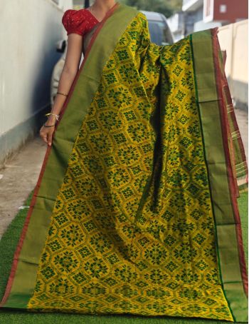 PGMRIDSS5F11NIDC30- Ikat silk saree