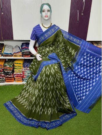 PSRGICTS5F17INCC64- Ikat cotton saree