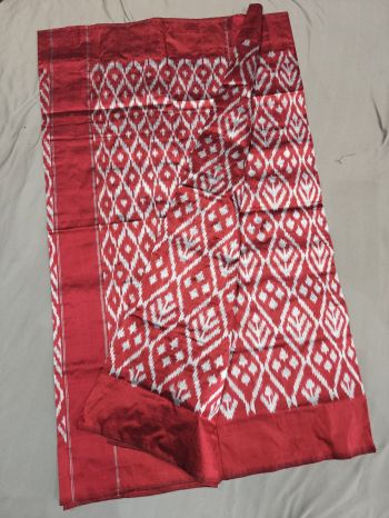 PGMRILWS5F14SFCC15- light weight Ikat silk saree