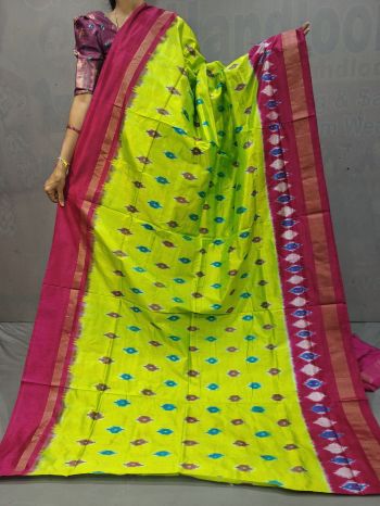 PGMRILWS5F14XEDC15- light weight Ikat silk saree