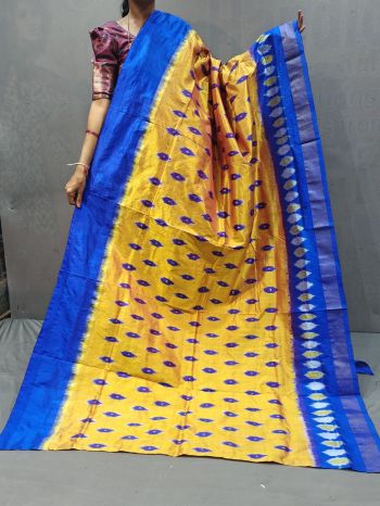 PGMRILWS5F14XEDC19- light weight Ikat silk saree