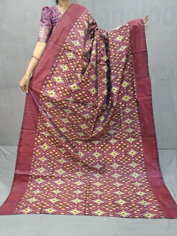 PGMRILWS5F14XEDC24- light weight Ikat silk saree