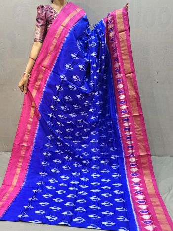 PGMRILWS5F14XEDC49- light weight Ikat silk saree