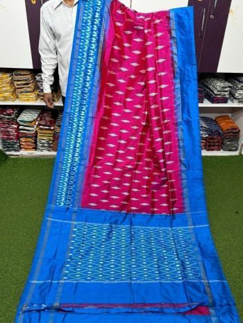 PSRGILWS5F14XZCD03- light weight Ikat silk saree