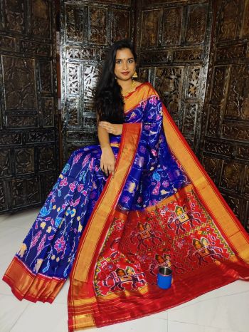 PALUIDSS5F14ISDD02- Ikat silk saree