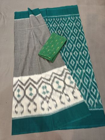 PGMRICTS5F15INDC04- Ikat cotton saree