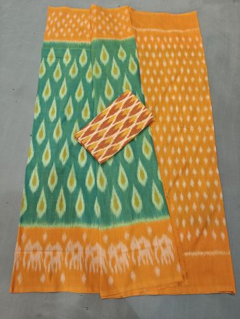 PGMRICTS5F15INDC07- Ikat cotton saree