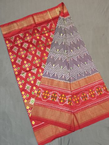 PGMRIDSS5F16TSCC11- Ikat silk saree