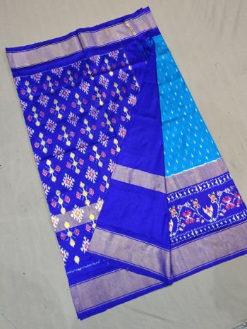 PGMRIDSS5F16TSCC13- Ikat silk saree