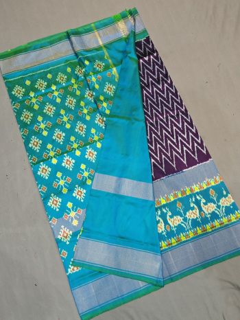 PGMRIDSS5F16TSCC14- Ikat silk saree