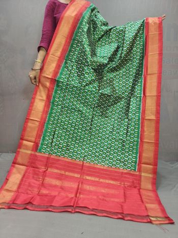 PGMRISDP5F15EDCD27- Ikat silk dupatta