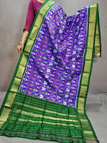 PGMRISDP5F15EDCD31- Ikat silk dupatta