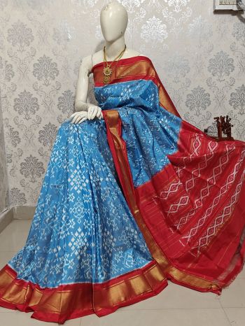 PMIUIDSS5F16BBDC22- Ikat silk saree