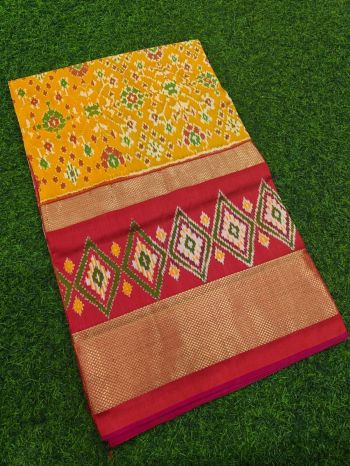 PMIUIDSS5F16BBDC23- Ikat silk saree