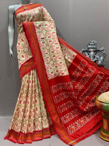 PSNTIDSS5F14NCDC02- Ikat silk saree