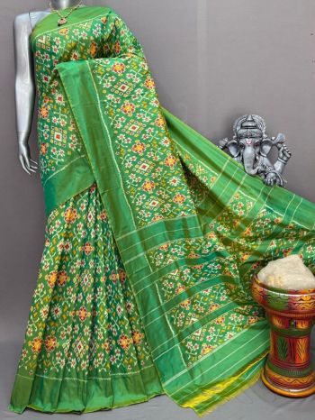 PSNTIDSS5F14NCDC06- Ikat silk saree