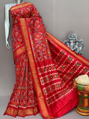 PSNTIDSS5F14NCDC09- Ikat silk saree