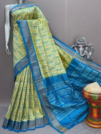 PSNTIDSS5F14NCDC20- Ikat silk saree