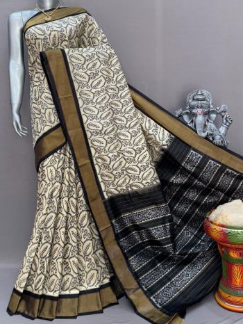 PSNTIDSS5F14NCDC24- Ikat silk saree