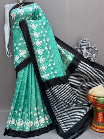 PSNTIDSS5F14NCDC26- Ikat silk saree