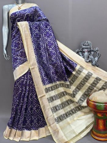 PSNTIDSS5F14NCDC36- Ikat silk saree